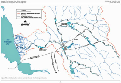 Alameda Creek map